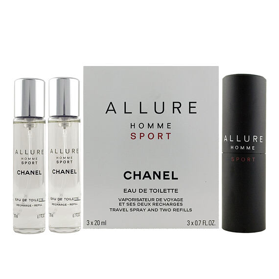 Chanel Allure Homme Sport EDT nachfüllbar 20ml + EDT Nachfüllung 2 x 20ml (man)