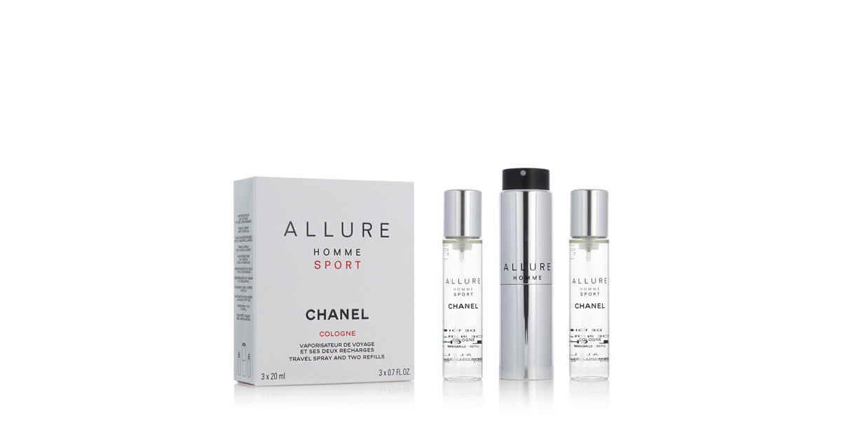 Chanel Allure Homme Sport EDC nachfüllbar 20 ml + EDC Nachfüllung 2 x 20 ml  (man) - Parfum Zentrum - Internet-Parfümerie mit exklusiven Düften und  Luxuskosmetik zu tollen Preisen.
