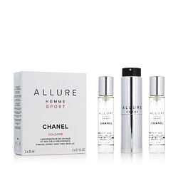 Chanel Allure Homme Sport EDC nachfüllbar 20 ml + EDC Nachfüllung 2 x 20 ml (man)
