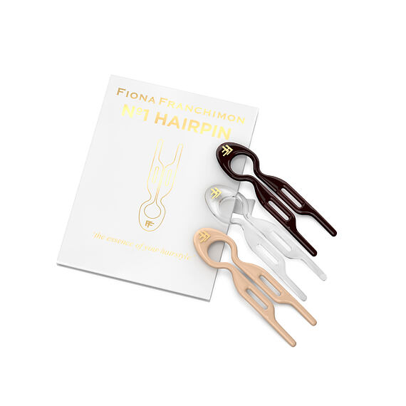 Fiona Franchimon Nº 1 Hairpin London Collection (Brown, Transparent, Soft Beige) 3 St.