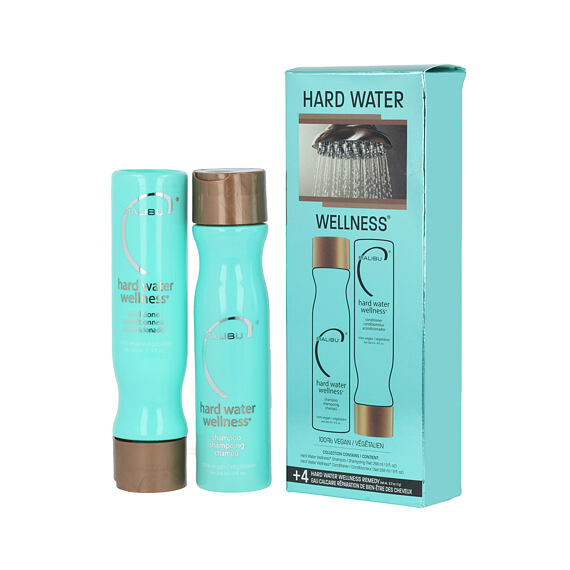 Malibu C Hard Water Wellness Collection Shampoo 266 ml + Conditioner 266 ml + Säckchen 4 x 5 g
