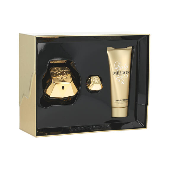 Paco Rabanne Lady Million EDP 80 ml + EDP 5 ml + BL 100 ml (woman)