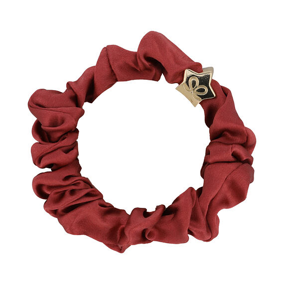 By Eloise London Gold Star Silk Scrunchie